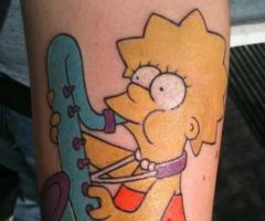 Lisa Simpson tattoo