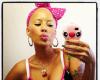 Amber Rose hand tattoo