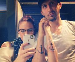Anchor tattoo for couples