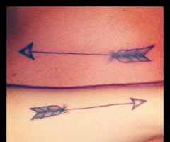 Friendship arrow tattoos