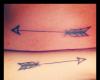 Friendship arrow tattoos