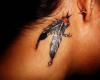 Indian feather tattoo