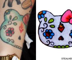 Hello Kitty is a mexican sugar skull