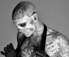 Chest tattoos Rick Genest
