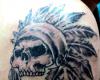 Tatuaje de calavera india