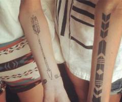 Arrows friend tattoos