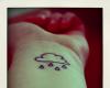 Rain cloud tattoo