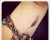 feather hand tattoo