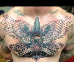 Tattoo on chest