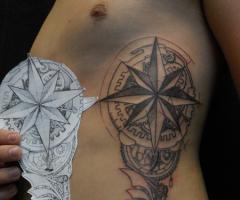 Amazing biomechanical tattoo