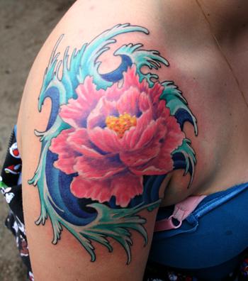Tropical tattoo for women