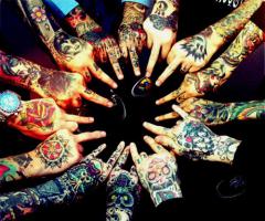 14 vintage hand tattoo