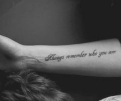 Always remember who you are
