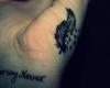 never say nerver tattoo
