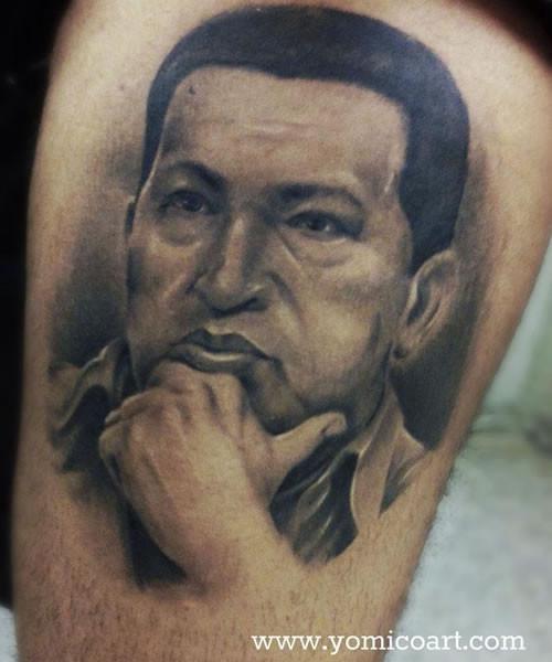 Tatuaje de Hugo Chávez