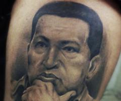 Tatuaje de Hugo Chávez