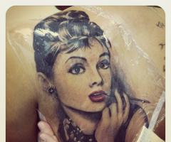 Audrey Hepburn tattoo