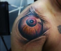 Eye tattoo realistic