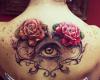 Heart with Roses and Eye Tattoo
