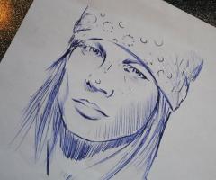 Dibujo de Axl Rose
