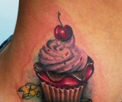 Be yourself cupcake tattoo