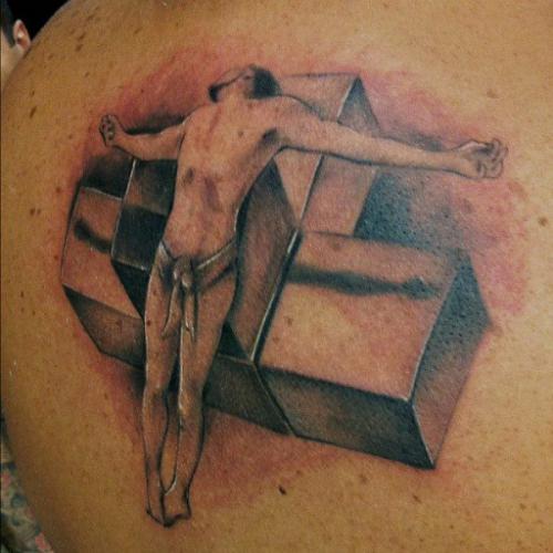 Crucifixion tattoo