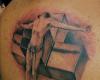 Crucifixion tattoo