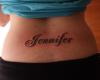 Tatuaje de nombre Jennifer