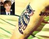 Justin Bieber owl tattoo