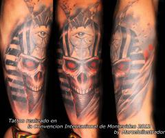 Calavera de faraon egipcio