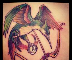 The hunger games full color tattoo