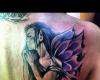 Tatuaje de hada de perfil