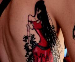 Lady tattoo