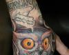 Owl tattoo new school