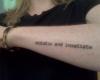 Ecstatic and insatiate tattoo
