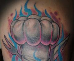 Chef tattoo new school