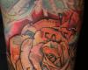 Tatuaje de rosa new school