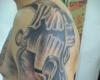 Cara Precolombina tatuaje