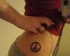 Tatuaje del símbolo de paz