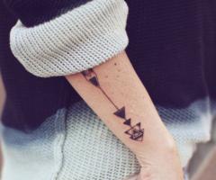 arrow code tattoo