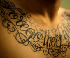 Lettering tattoos for men