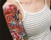 Snake sleeve tattoo