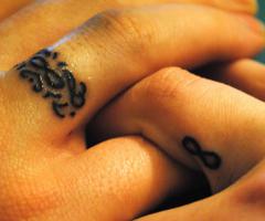 Infinite love and commitment tattoo