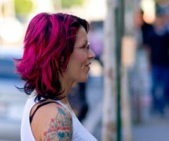 Pixie Acia colorful tattoos of cupcakes