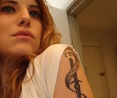 Juliet Simms true love tattoo
