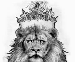 Flash tattoo Lion King