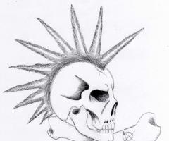Punk Skull tattoo