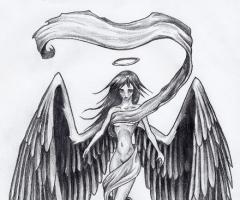 Angel sketch tattoo designs