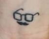 Glasses and mustache