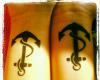 My anchor tattoo and my bestfriend got these together